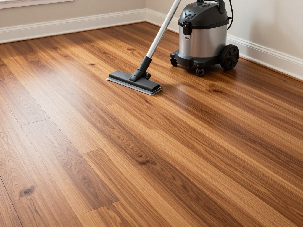 Beautiful hardwood floor cleaning and maintenance showing expert wood floor care service