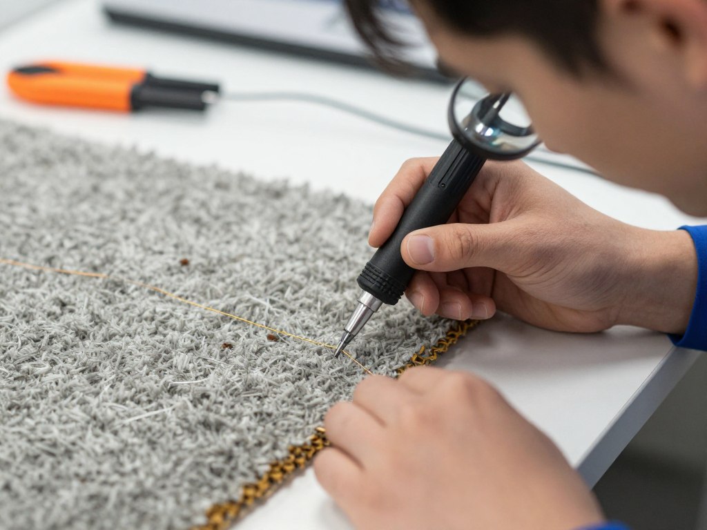 Carpet fiber identification and testing process