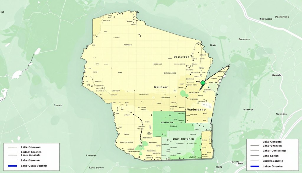 Lake Geneva Wisconsin service area map