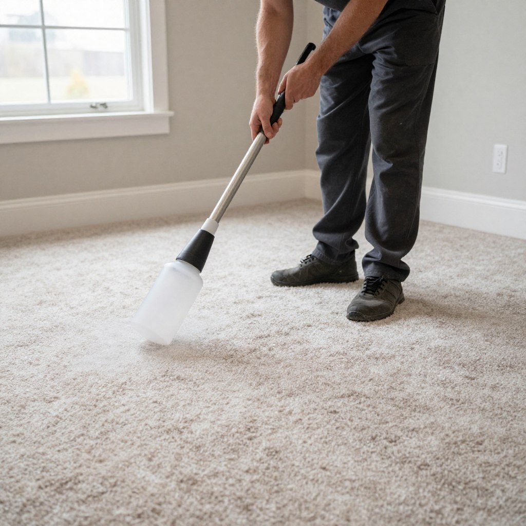 Post-treatment carpet protection application