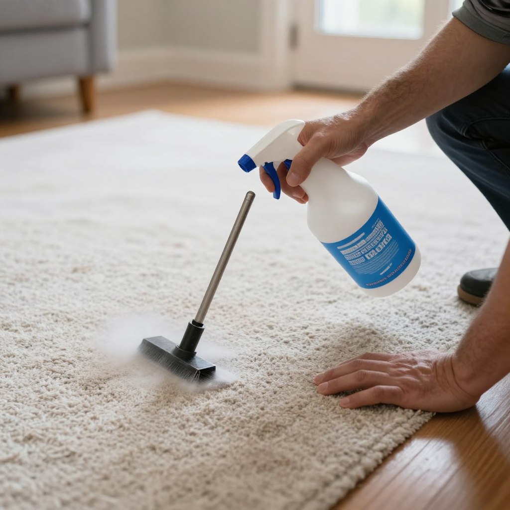 Pre-treatment application for carpet cleaning
