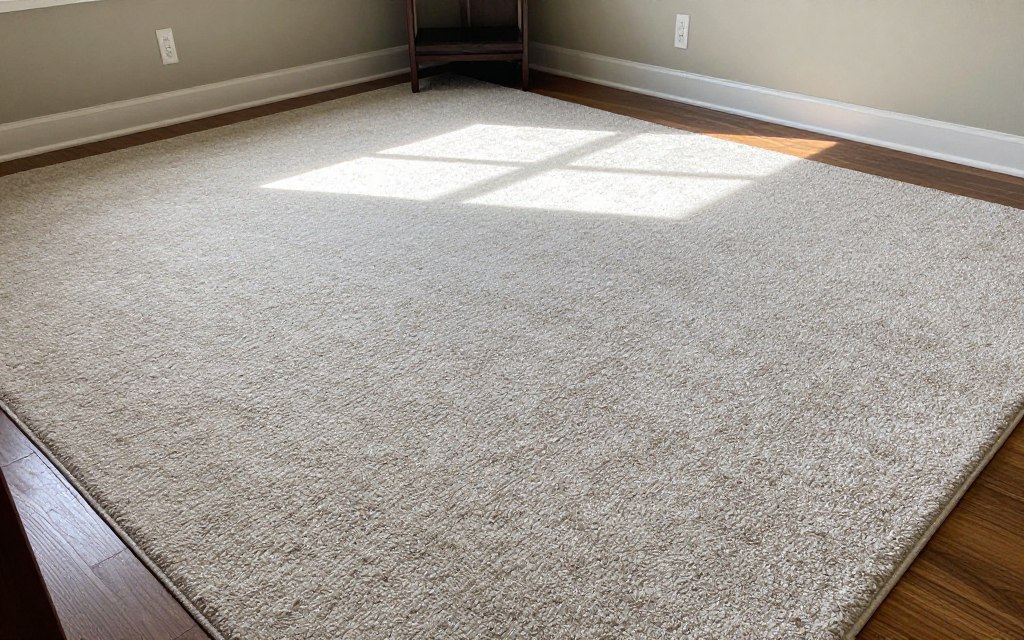 Properly dried carpet ready for use