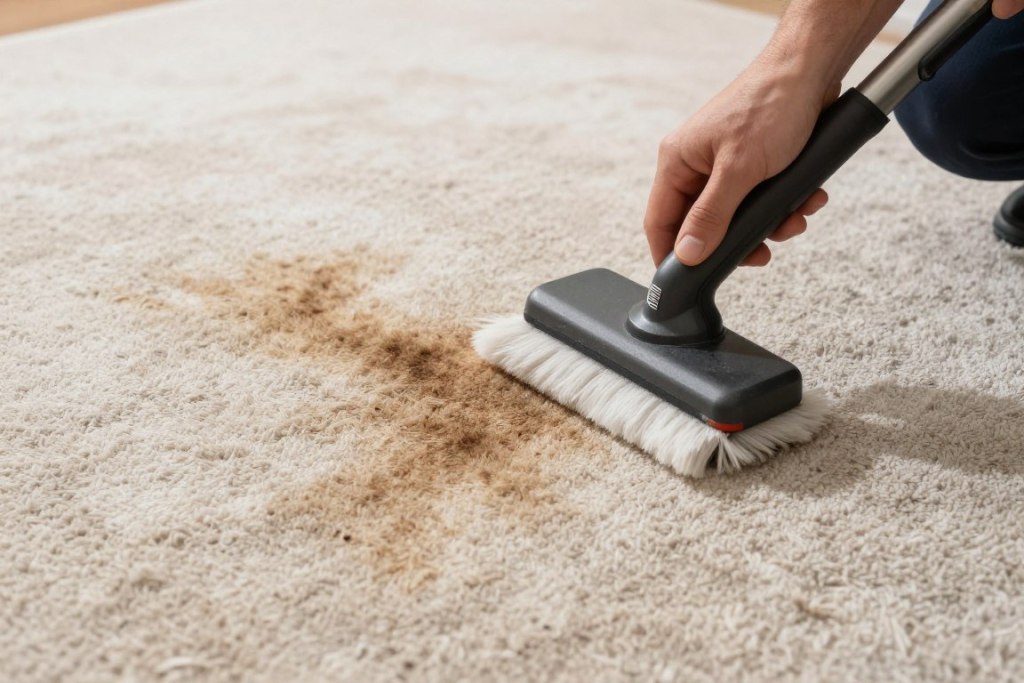 Removing pet stains from carpet professionally