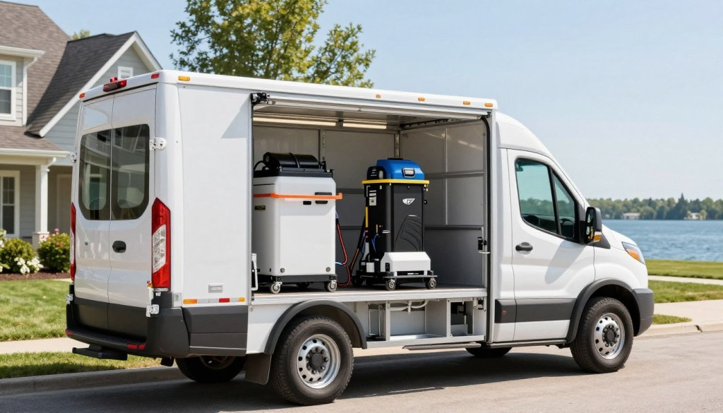 Truck-mounted carpet cleaning system Lake Geneva