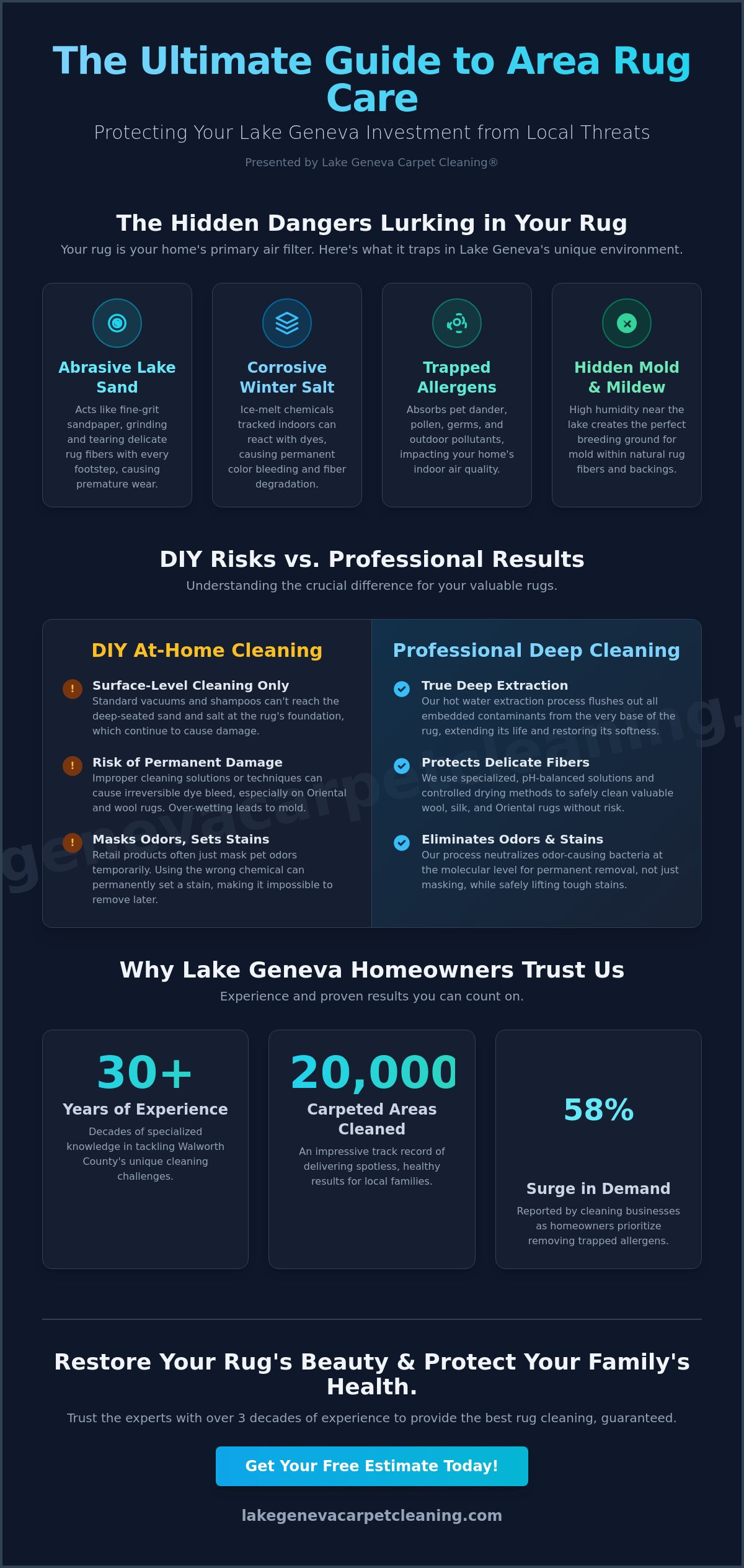 Area Rug Cleaning in Lake Geneva WI: The Complete Professional How-To Guide