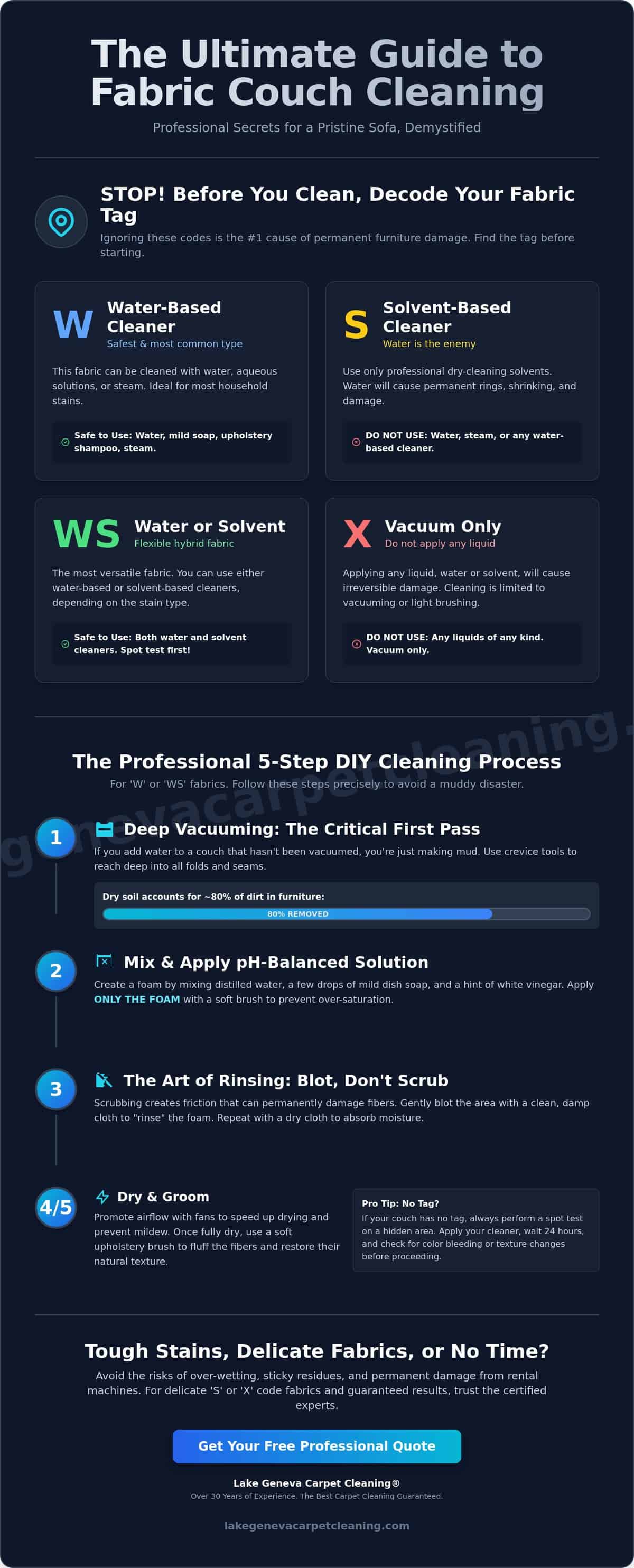 Expert Fabric Couch Cleaning: The Complete Step-by-Step Guide for 2026