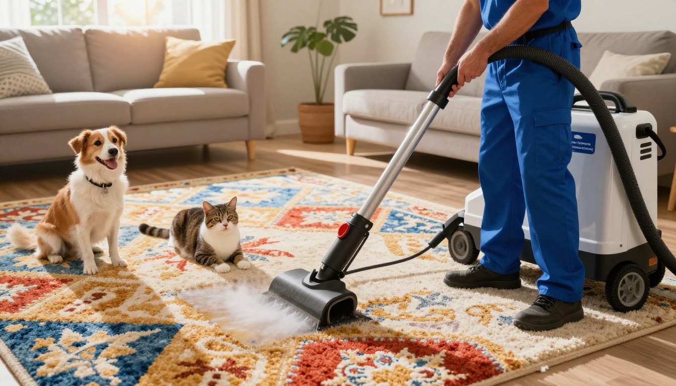 Is truckmounted hot water extraction carpet cleaning safe for families and pets