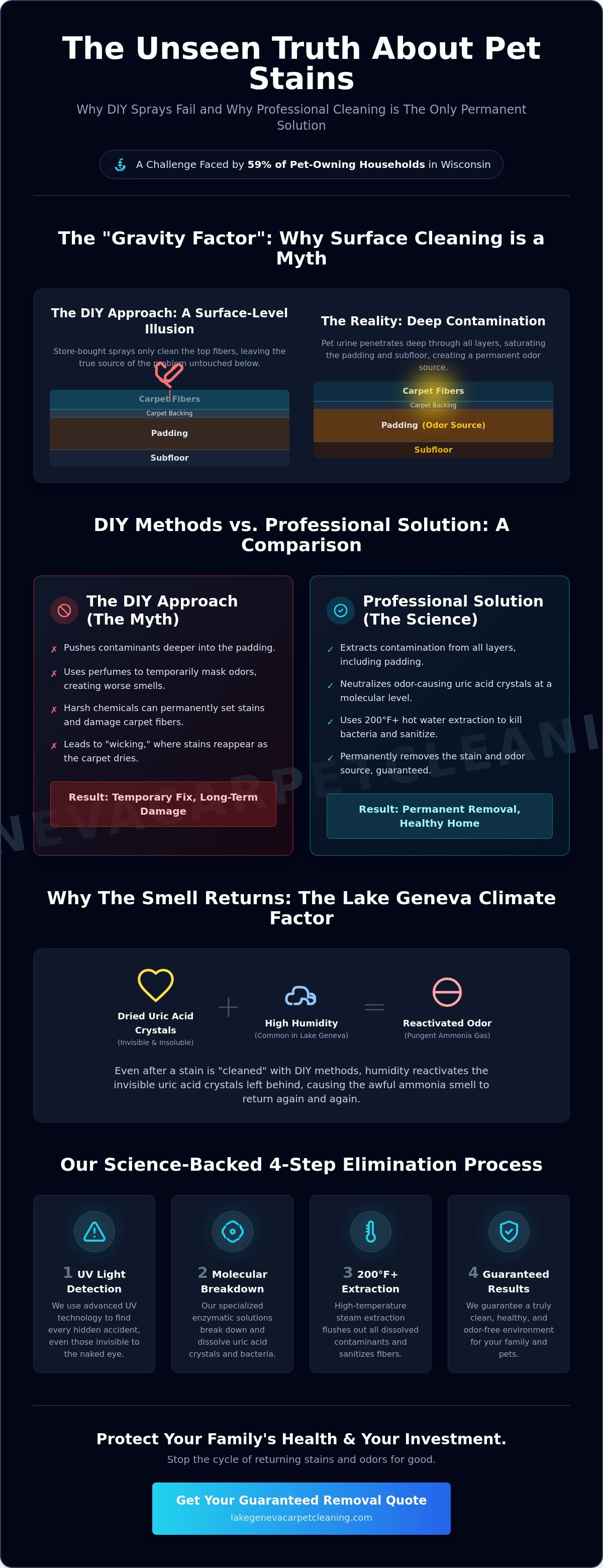 Pet Stain and Odor Removal in Lake Geneva WI: The Definitive Homeowner’s Guide